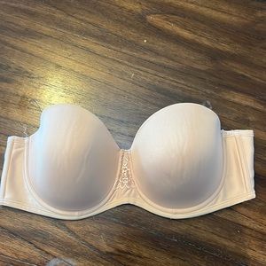 Vanity fair 40D strapless bra nude